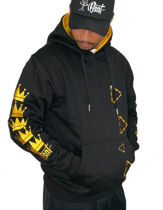 Golden Crown Diamonds Hoodie by BSAT