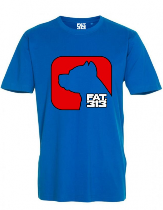 Fatcap Logo T-Shirt Swedish Blue by FAT313