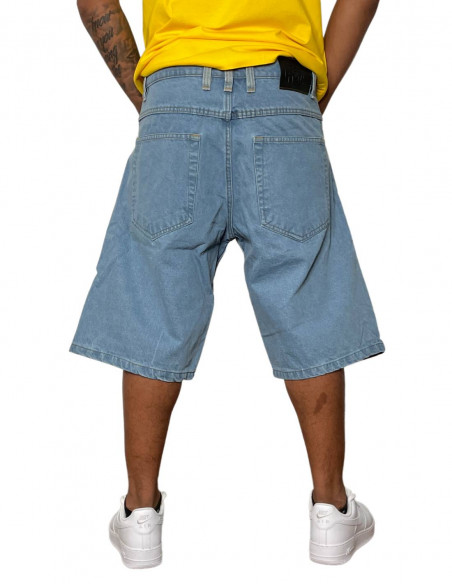 BSAT Baggy Denim Shorts Sky Blue