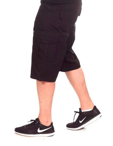 BSAT Baggy Fit Cargo Shorts Black