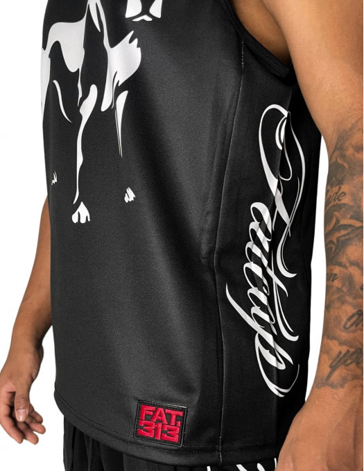 FatCap Dog Mesh Tank Top Black by FAT313
