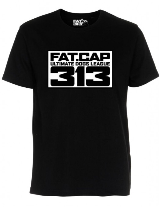 FATCAP Emblem T-Shirt Black by FAt313