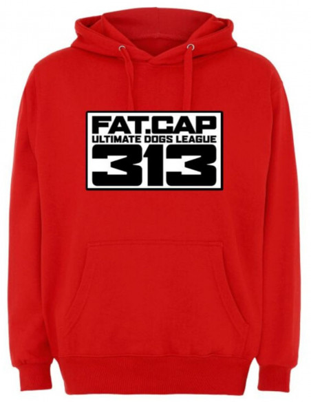 Fatcap Emblem Hoodie Red by FAT313