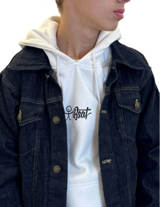BSAT Denim Crown Logo Jacket Indigo Blue