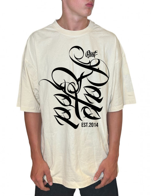 RAP GOD CPHXBaggy T-Shirt White Sand by BSAT