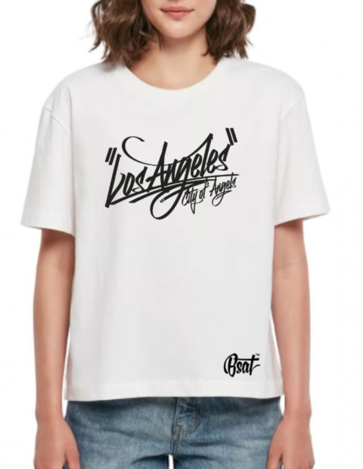 Urban Baggy T-Shirt Los Angeles White...