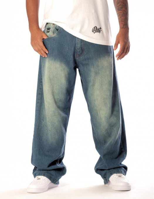 BSAT Baggy Jeans Diddy Spray Washed