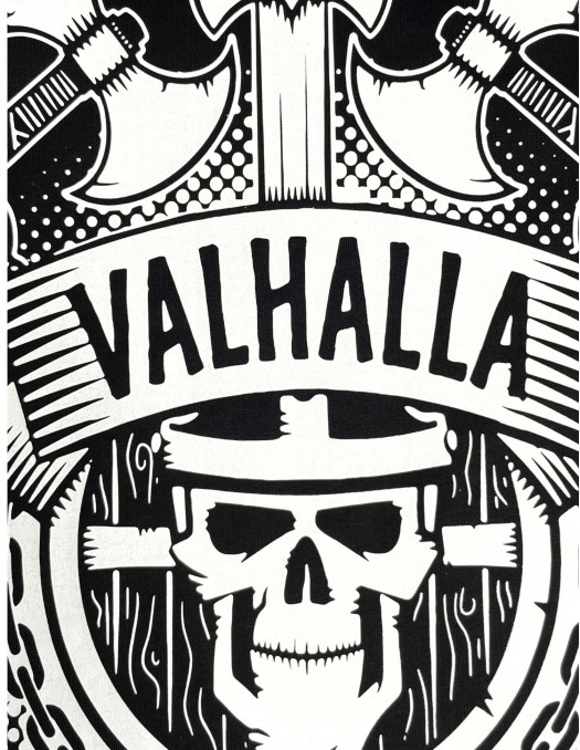 Valhalla T-shirt Front White by...