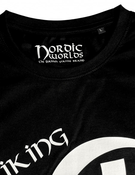 Viking Beast & Odins Horn T-Shirt BlackNWhite