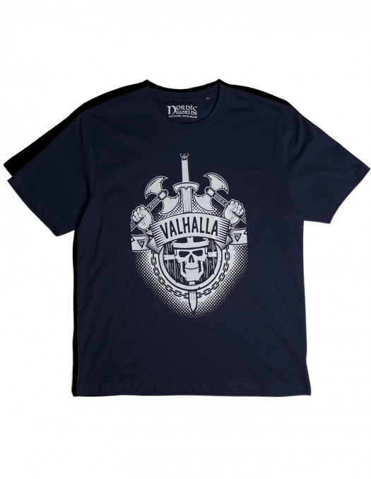 Valhalla Organic Cotton Navy T-Shirt...