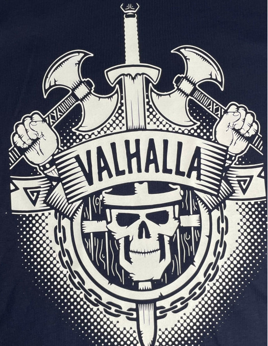 Valhalla Organic Cotton Navy T-Shirt...
