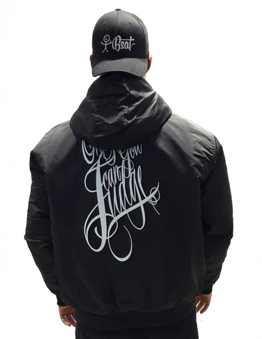 BSAT Only God Can Judge Winter Jacket Black