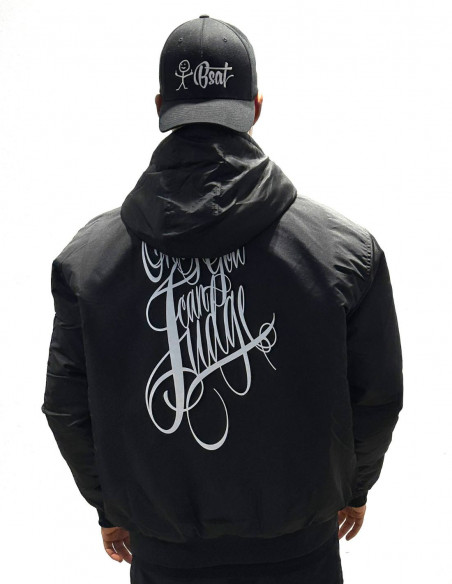 BSAT Only God Can Judge Winter Jacket Black