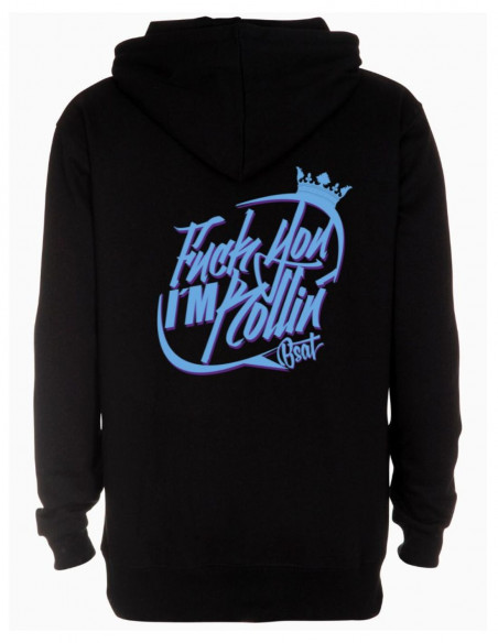 BSAT F.U. I'm Rollin' Hoodie BlackNBlue