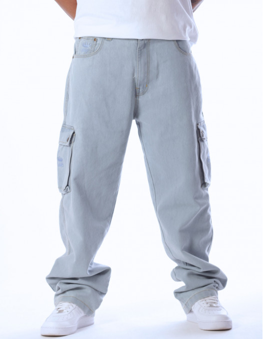 BSAT Cargo Denim Sky Blue Jeans Baggy...