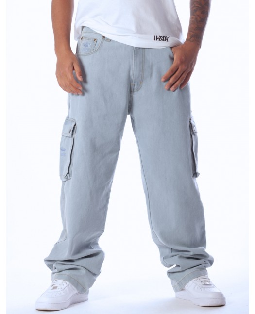 BSAT Cargo Denim Sky Blue Jeans Baggy...