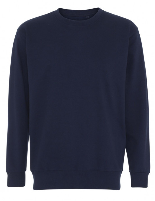 Plain Crewneck Heavy Sweatshirt Blue Navy