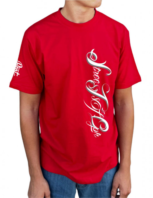 BSAT Streets Of CPH baggy T-Shirt Red