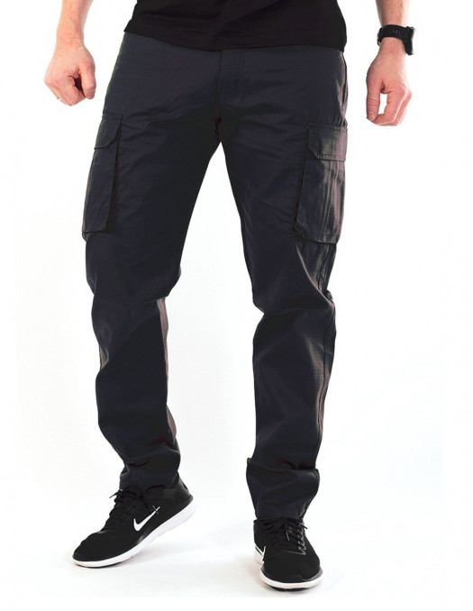 BSAT Cargo Pants Tapered Fit Navy Blue