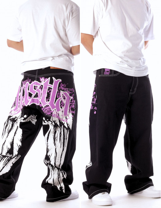 BSAT HUSTLA Royal Purple Baggy Jeans...