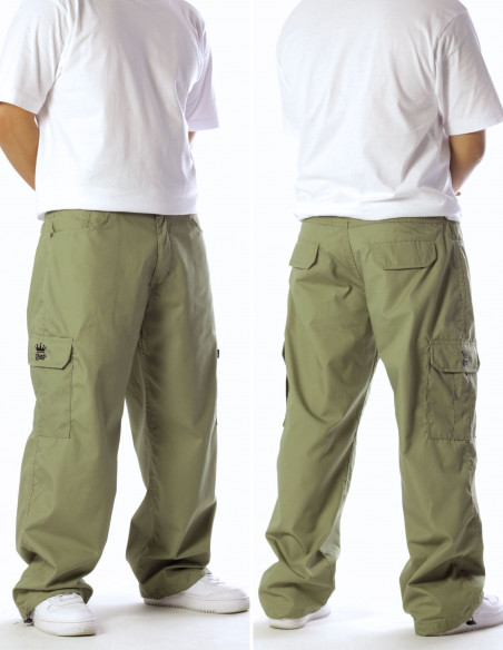 BSAT Baggy Combat Cargo Pants Medium Green Lightweight Material Baggy Fit