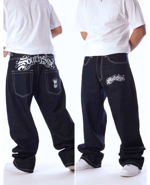 SouthSide Embroidery Baggy Jeans...