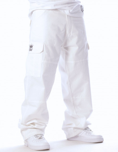 CPH X Baggy Cargo Pants White by BSAT