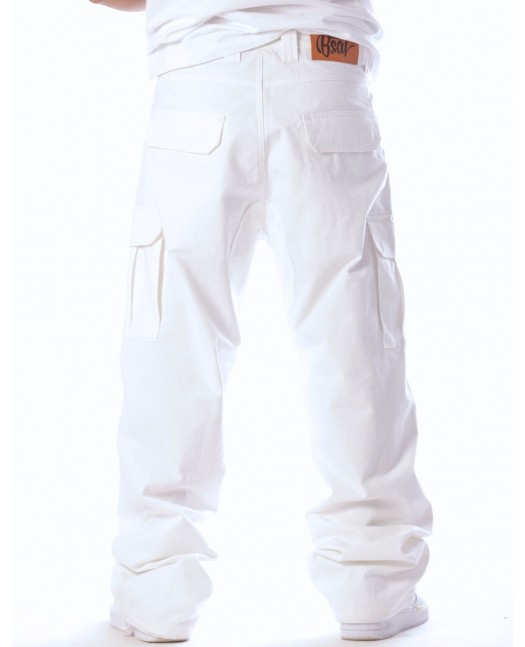 CPH X Baggy Cargo Pants White by BSAT