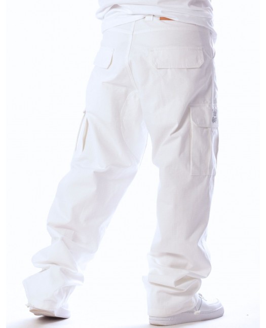 CPH X Baggy Cargo Pants White by BSAT