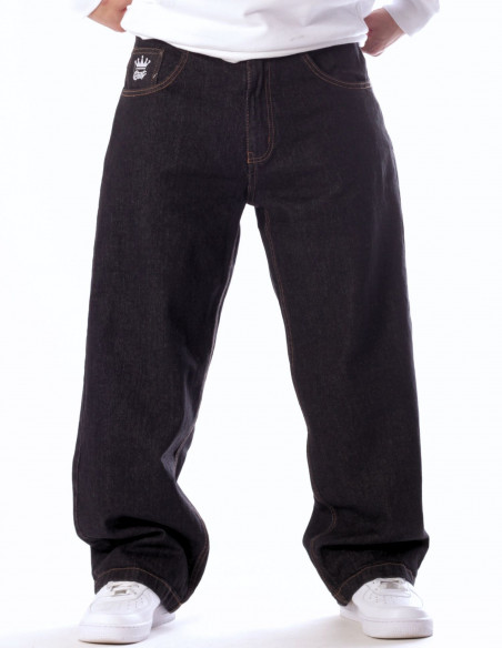 Good Times Sad Times Baggy Jeans Black by BSAT