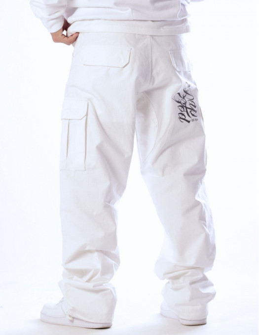 RAP GOD CPH X Baggy Cargo Pants White...