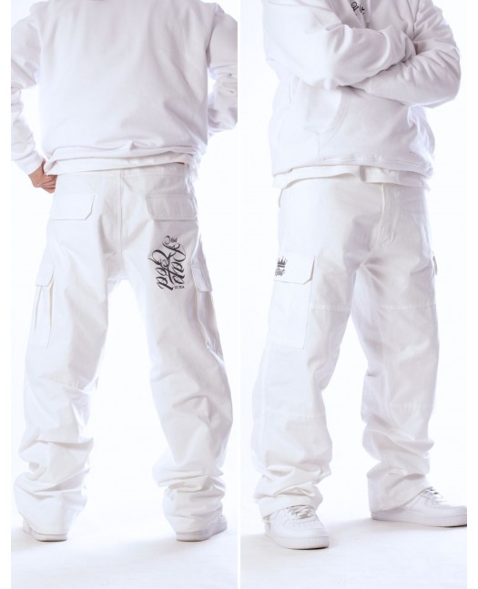 RAP GOD CPH X Baggy Cargo Pants White...