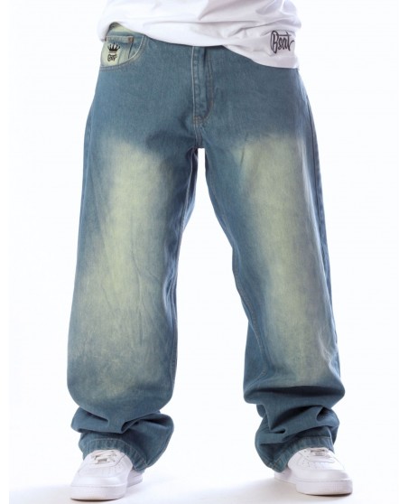 Stylewarz Baggy Jeans Blue Spray Washed by BSAT
