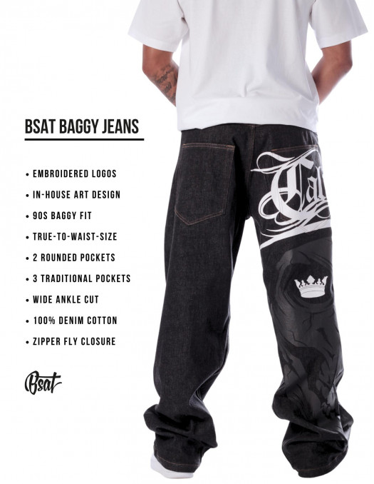 Cali Skull Grey Baggy by BSAT