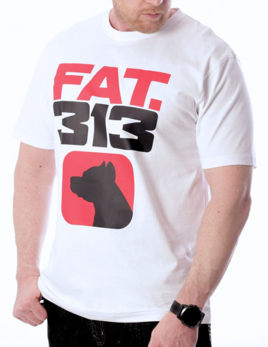 Master FAT King T-Shirt White by FAT313