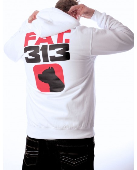 FAT313 Master King Hoodie White - limited edition