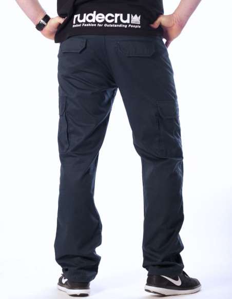 BSAT Combat Cargo Pants Regular Fit Navy Blue