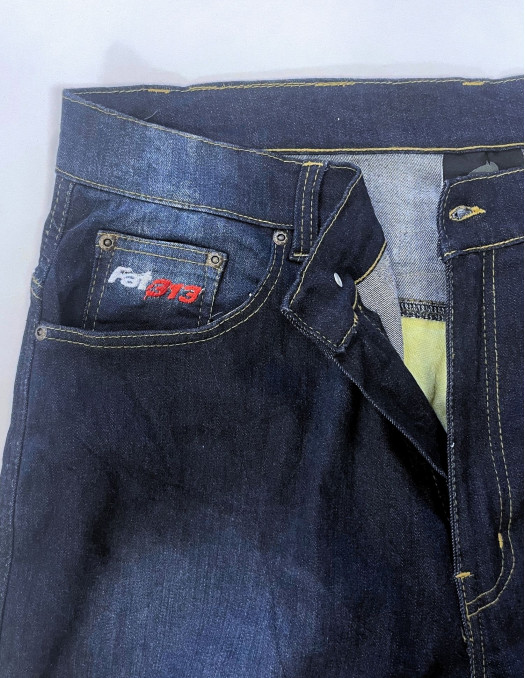 FAT313 MC Kevlar Jeans Indigo biker...
