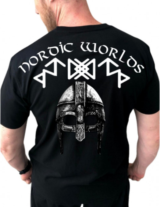 Alpha Helmet T-Shirt Black by Nordic Worlds