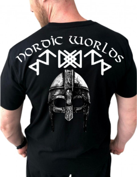 Alpha Helmet T-Shirt Black by Nordic Worlds
