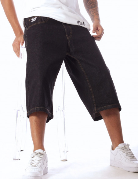 BSAT Baggy Jorts Denim Shorts Black