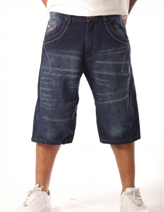 FAT313 Jorts Denim Shorts Dark Blue...