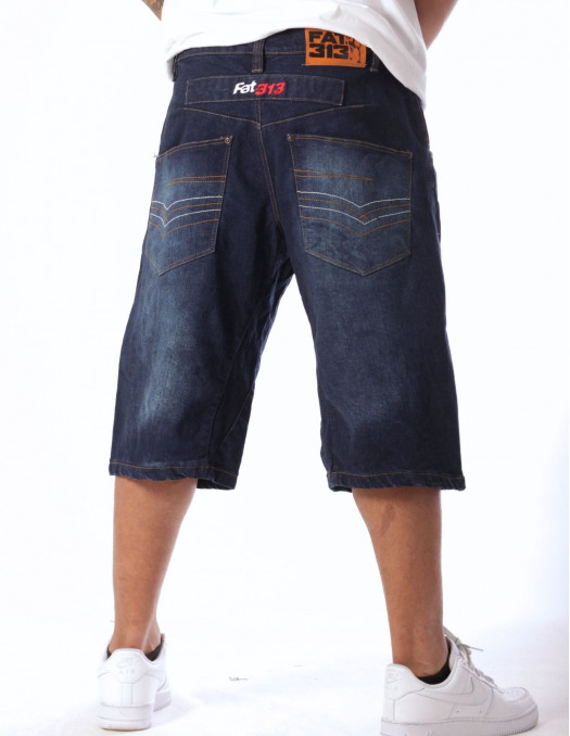 FAT313 Jorts Denim Shorts Dark Blue...