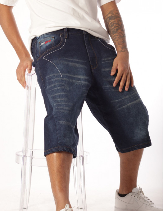 FAT313 Jorts Denim Shorts Dark Blue...