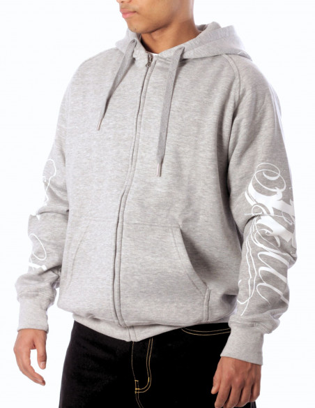 BSAT Art Script Hoodie Grey