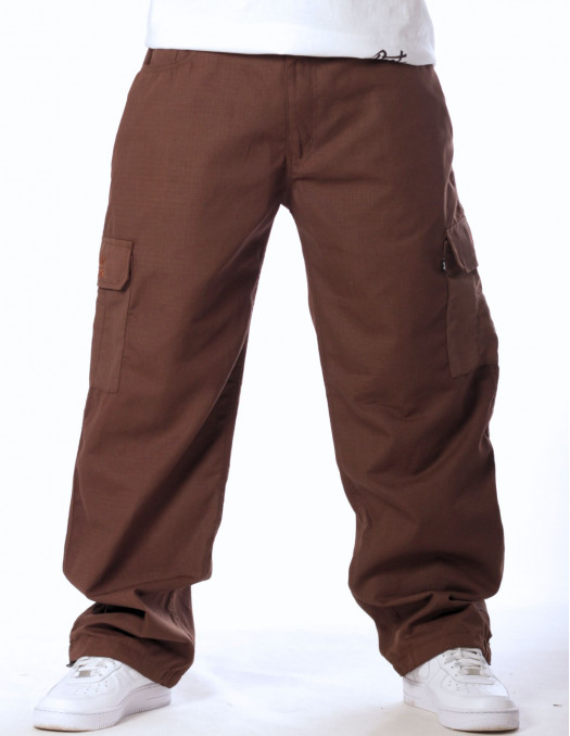 BSAT Combat Cargo Pants Brown Baggy