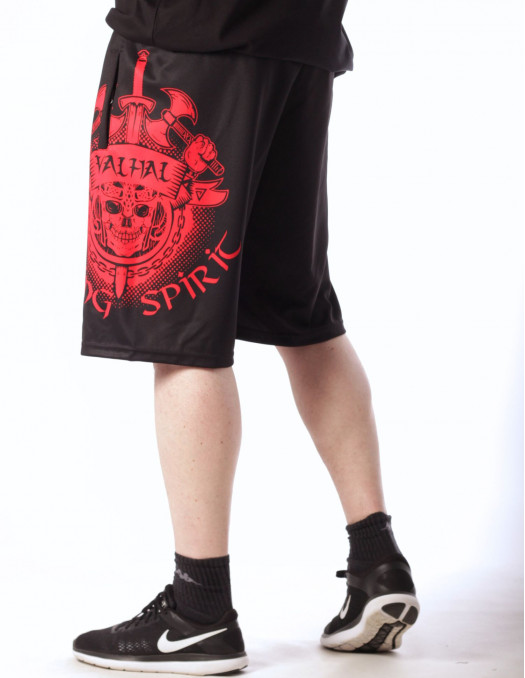 Valhal Spirit Mesh Shorts BlackNRed...