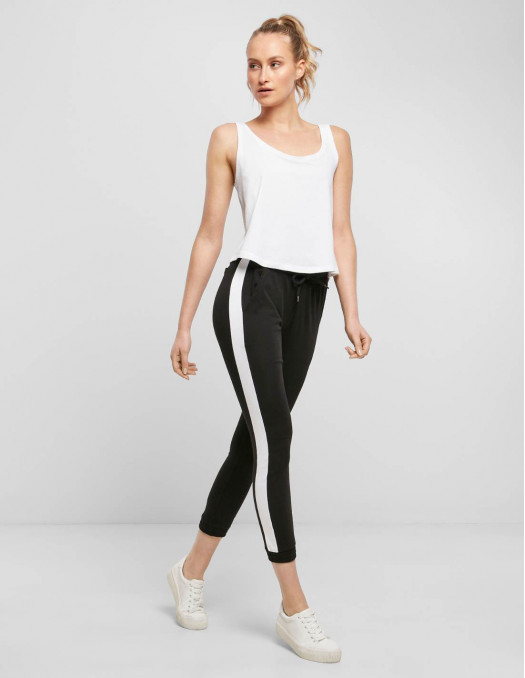 Striped Ladies Interlock Jogpants...