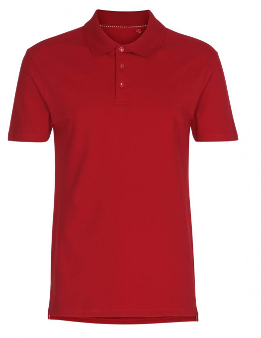 MuscleFit Stretch Polo Shirt Short Sleeve Danish Red