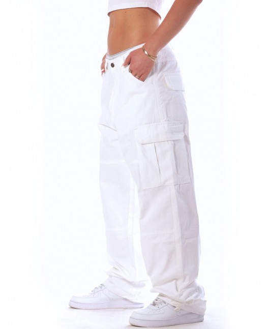 CPH X Baggy Cargo Pants White by BSAT
